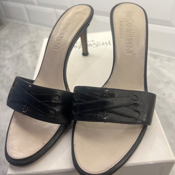 YSL Savannah Sandals, Black, 37.5 - Picture 3 of 7